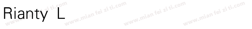 Rianty Light字体转换